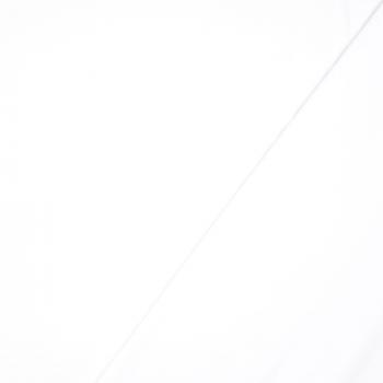 50 cm Reststück Jersey Uni Weiß